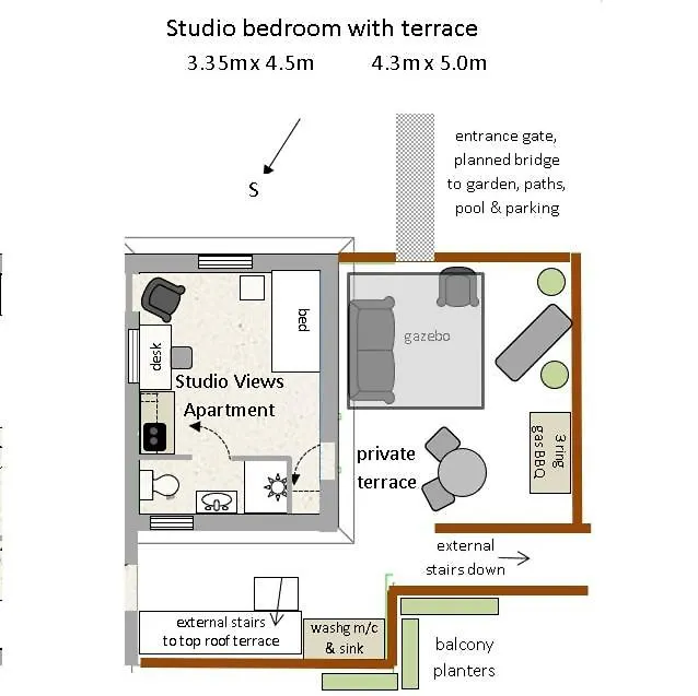 Studio Views Apartment, Cortijo Fruitful Hills Malaga Apartment